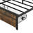 King Bed Frame With Storage Drawers And Led - Lit Headboard, Charging, Grey, No Box Spring, Quick Assembly, Modern Bedroom Decor, Metal Structure For Long Lasting, Noise Lights Remote, 2 Drawers,-720395513