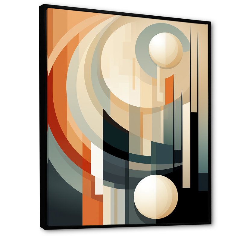 Vecteurs de vanille formes abstraites I - Décoration murale formes abstraites, H 44 po x l 34 po x P 1,5 po