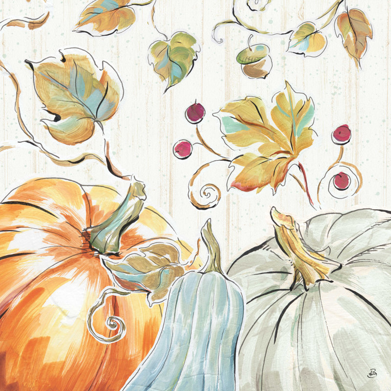 " Pumpkin Patch III ", 36" H x 36" W