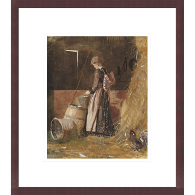 «Fresh Eggs» par Winslow Homer, impression giclée sur cadre
