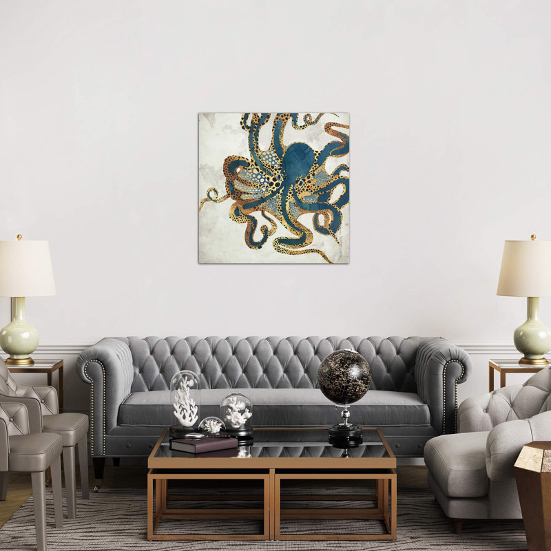 Underwater Dream VI - impression d'art graphique, Toile tendue, Sans cadre, H 48 po x l 48 po