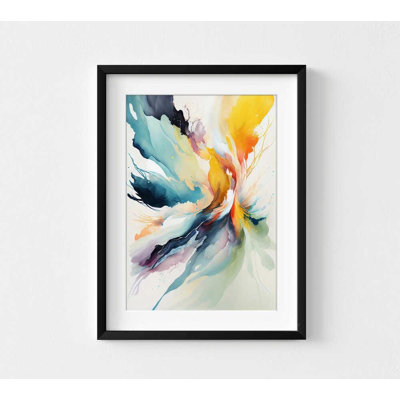 Art abstrait abstrait, couleurs vives