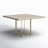 Tulane Solid Wood Top Metal Base Dining Table-400302520-268602040