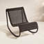Chaise berçante d'extérieur en osier Antigua-167879041