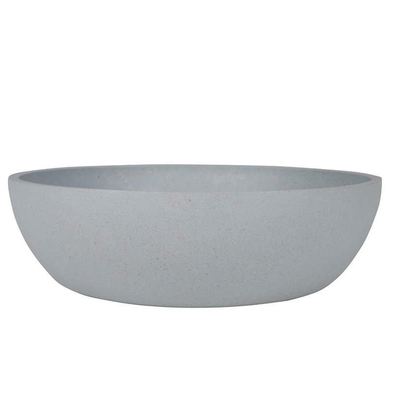 Anti-Skid Pet Bowl, Grey, 6.3cm H x 21cm W x 21cm D