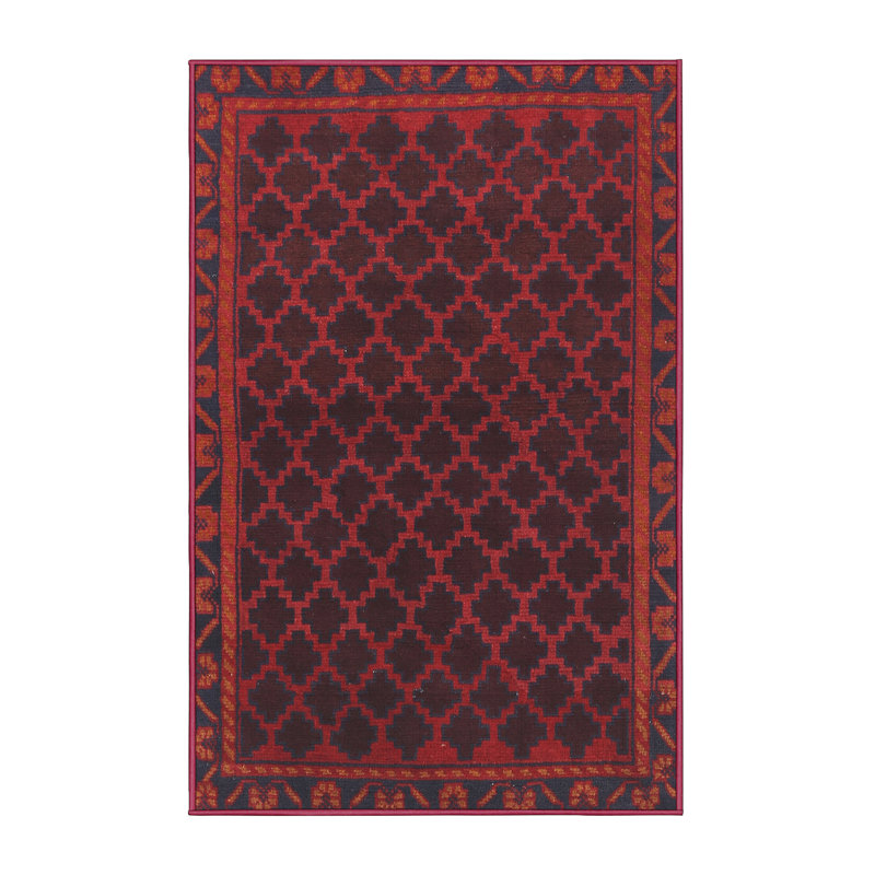 Tapis rouge à motif sud-ouest, Rectangle 5 pi x 7 pi