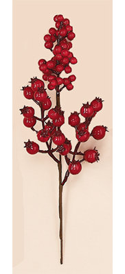 13" Artificial Waterproof Berry Holiday Pick