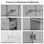 Large armoire de rangement pour salle de bain avec 2 tiroirs et tablettes réglables - Armoire autoportante en panneau de fibres à densité moyenne avec dispositif anti-basculement