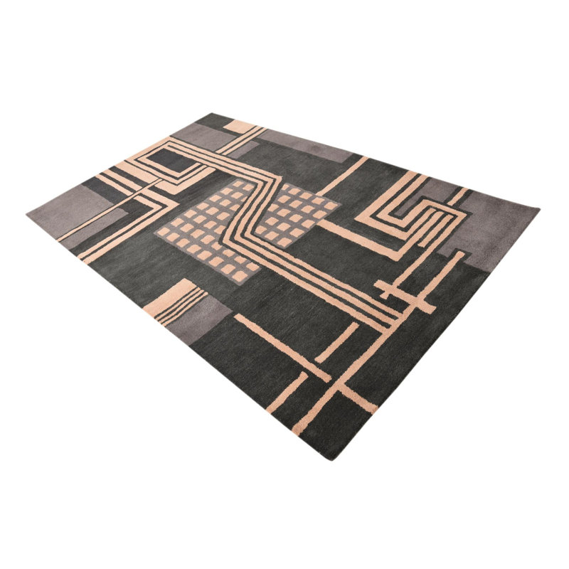 Tapis noir Otto