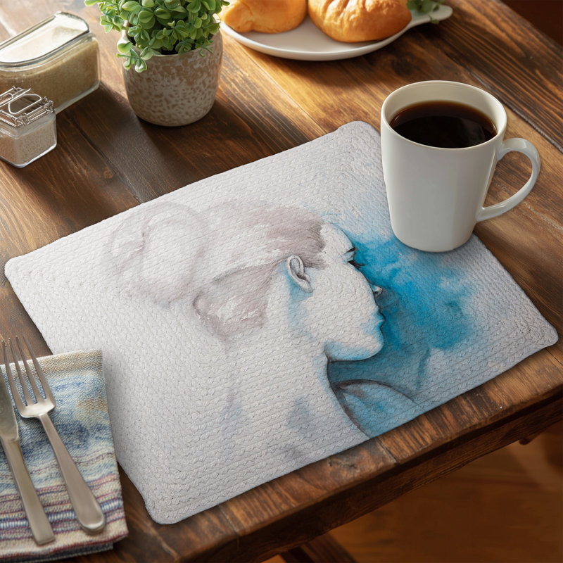 Napperon romantique à l'aquarelle | Décoration de chambre à coucher