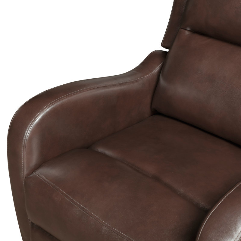 Reclining Chair 1Pc Comfort Seating Faux Leather Upholstery Living Room Furniture Solid Wood, Brown
