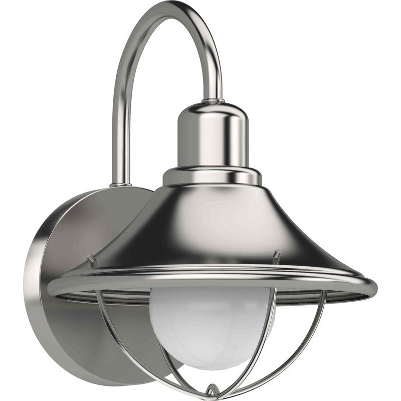 Bol en métal 1 lumière , Nickel brossé