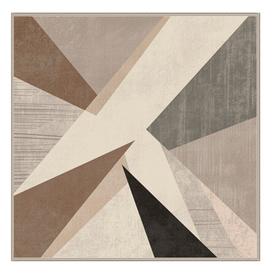 Tapis abstrait moderne et contemporain lavable à la machine en beige - reliure beige