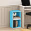 Étagère Cresta, bibliothèque moderne à 2 niveaux, étagères ouvertes 9 x 12 x 21, pour salon, chambre, bureau, bleu clair/blanc-811684672-811684733