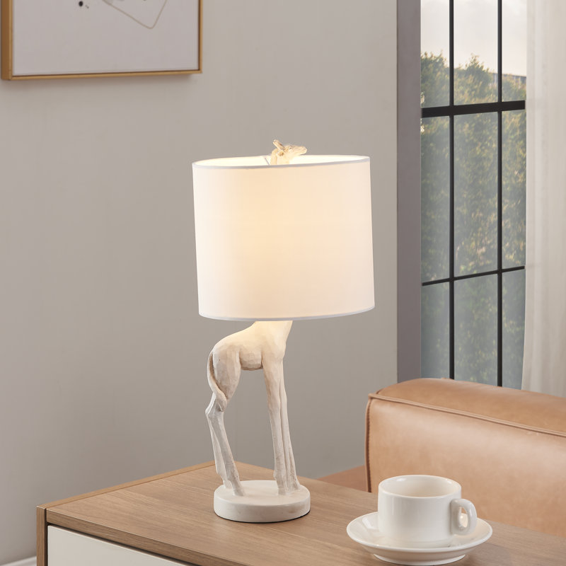 Anet Adjustable Resin Table Lamp, White