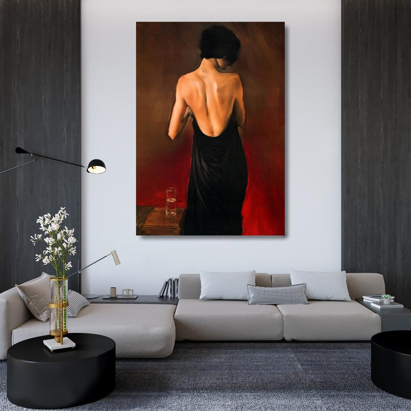 The Black Drape, 48" H x 33" W