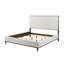 Très grand lit en tissu gris clair Carena-375960797