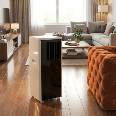 2-Pack 8000 BTU Portable Air Conditioner 3-in-1 Cooling, Dehumidifier & Fan with Black Compact Design, DOE SACC Certified