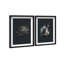 Midnight Flora Set Shadowbox Floral & Botanical Print by Oliver Gal, Black Frame, 10 x 15-259030582-259030584
