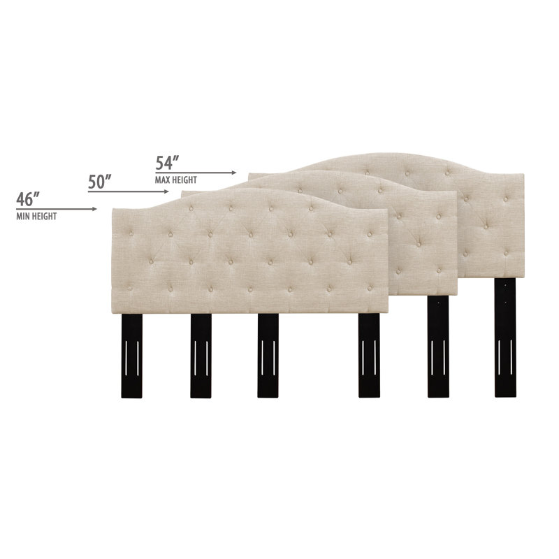 Upholstered Headboard, Beige, Twin