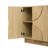 4-Door Large Storage Sideboard, Wood Sideboard Cabinet With Semi-Circular Handles And Adjustable Shelves-1053440500