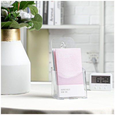 Acrylic Brochure Holder Set 20 Pack Clear Display
