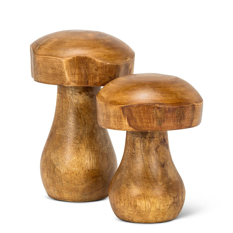Statue champignon bulbeux Huskins, H 5,5 po x l 2,5 po x P 2,5 po