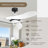 54" 3 - Blade Ceiling Fan With LED Lights And Remote Control Included