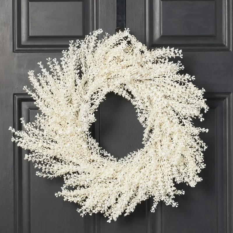 Couronne de manteau de Noël givré givré de Noël givré Frosted Shimmer