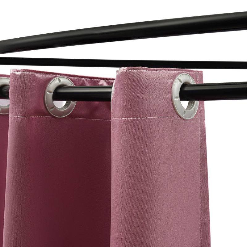 Paravent pour salle de bain 78,7 po, Rose