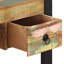 Solid Wood Top Metal Base Writing Desk