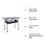 Table pliante portative 46,46 po