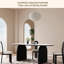 Modern Simple High-end Tables And Chairs 6 - Person Double Pedestal Dining Set-100559369