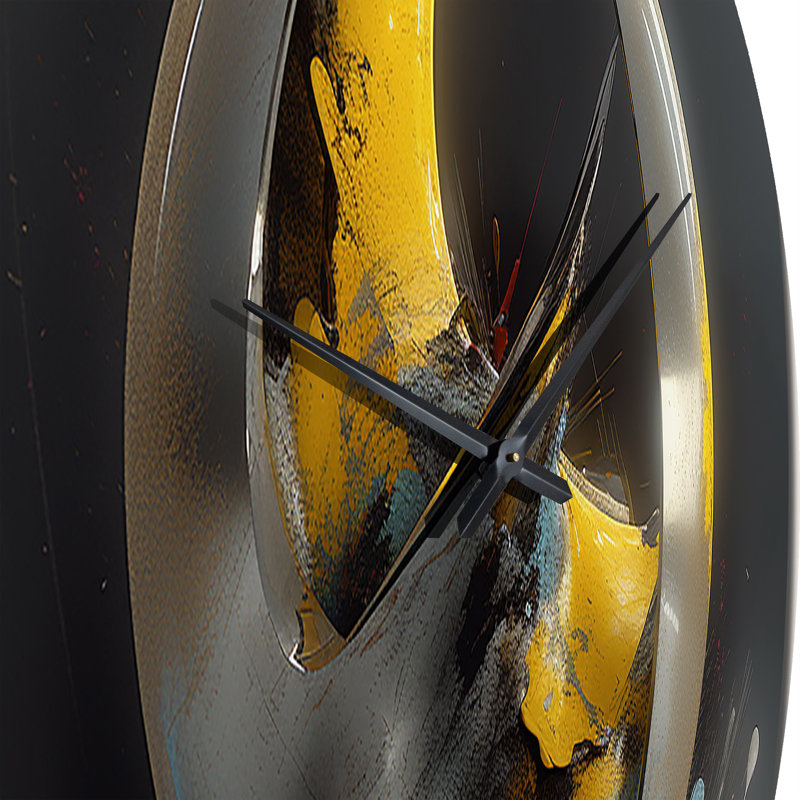 Horloge murale Visionary Divine Dance 3D Wave Sphere I, Moyenne