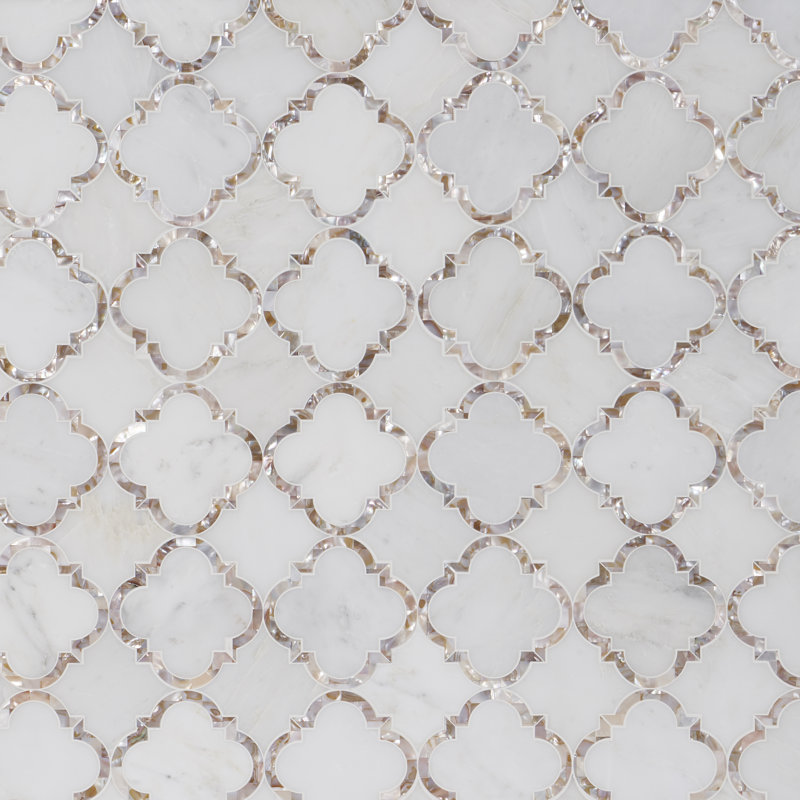 Veil Diana 13.8" x 13.8" Polished Marble/Natural Stone Wall Tile