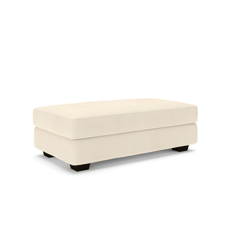 Repose-pieds rectangulaire 49 po Emilio, Bayou toile naturelle