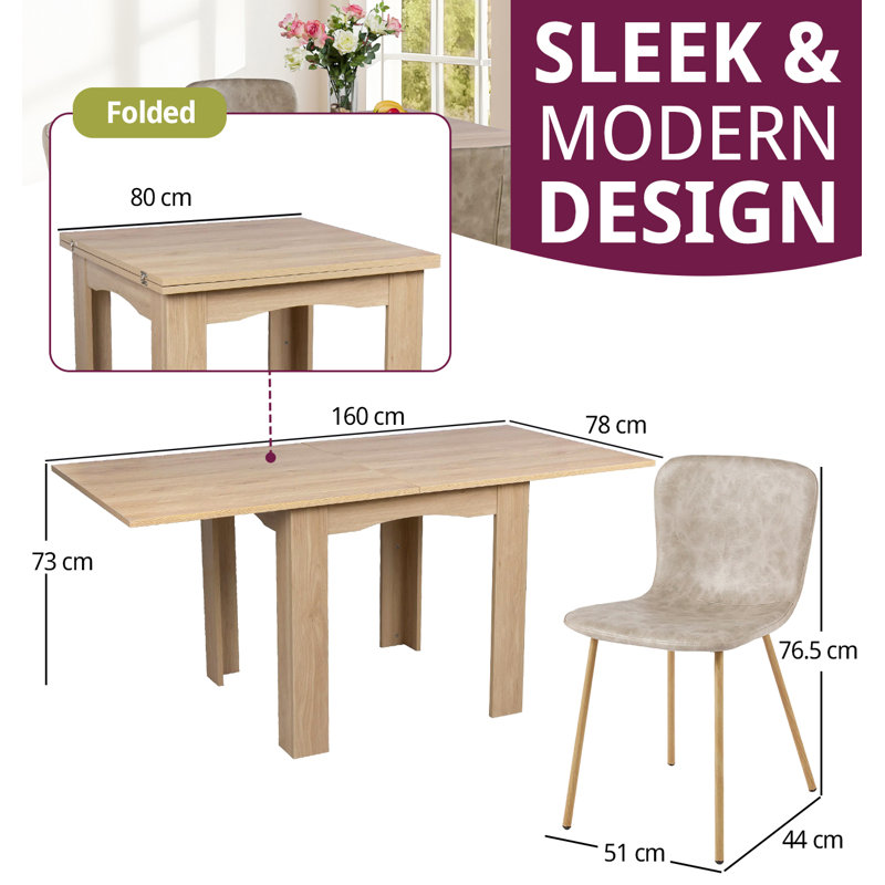 Ludden 4 - Person Dining Set