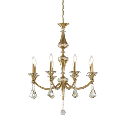 Lustre en cristal 8 lumières Traditional
