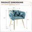 Chaise d'appoint moderne en velours Modern-356424049