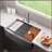 Farmhouse Kitchen Sink Matte Black Stainless Steel 33 In.Single Bowl Farmhouse Apron Workstation Kitchen Sink With Accessory Kit