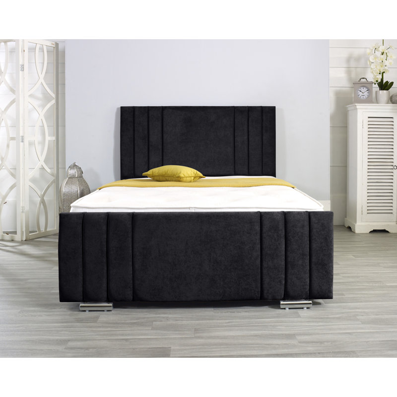 Shirehampton Upholstered Bed Frame, Kingsize (5'), Black