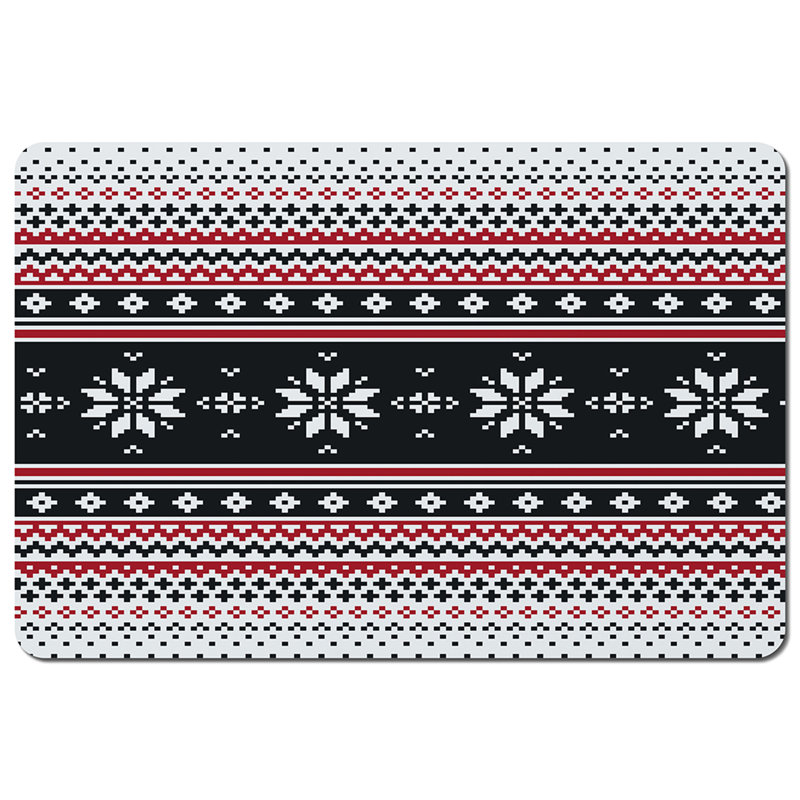 Foreman Polyester, Wood/Bamboo Floral Rectangle Placemat And Coaster Set