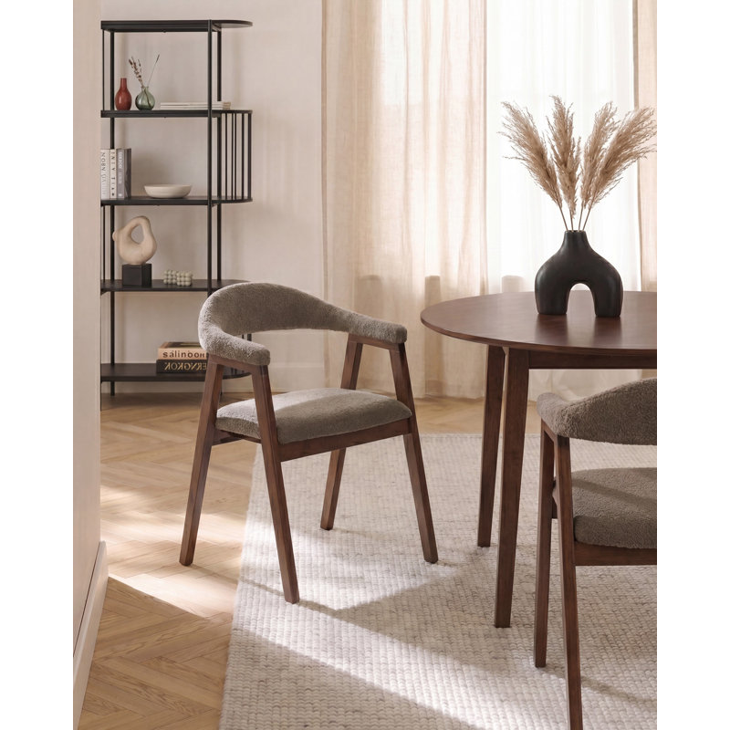 46 cm H Boucle Low Back Armchair