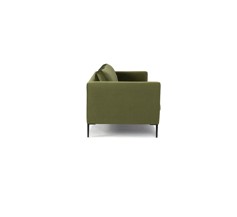 Canapé à accoudoirs 88 po avec coussins réversibles, Polyester vert olive