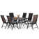 Alyah Rectangular 7 - Piece 6 - Person 152.4Cm L Outdoor Table Set