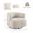 32.3" W Upholstered Swivel Barrel Chair-72786355