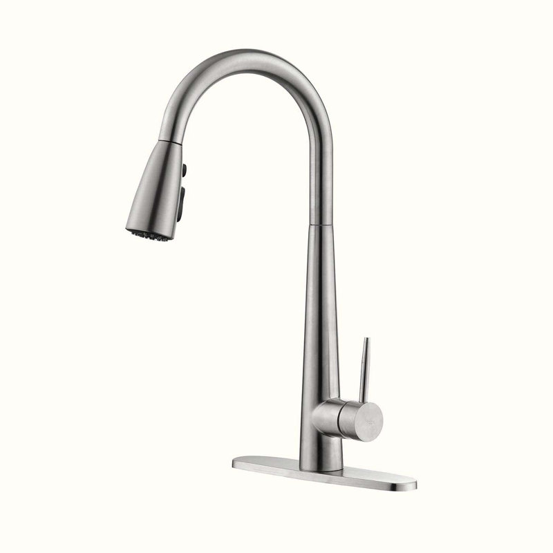 HOOSENG Pull Down Touch Kitchen Faucet, Brushed Nickel
