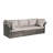 Outdoor Patio Daybed Furniture - 5 Pieces, Canopy, Side Table, Gray , Cushions, , For Backyard Garden-1677170743
