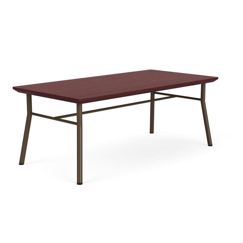 Lesro Table basse Mystic, Red Wood, Bronze