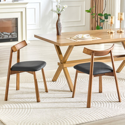 Ensemble de 2 chaises en bois massif